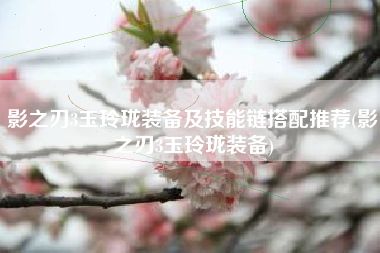 影之刃3玉玲珑装备及技能链搭配推荐(影之刃3玉玲珑装备)
