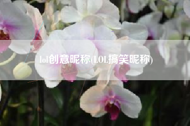 lol创意昵称(LOL搞笑昵称)