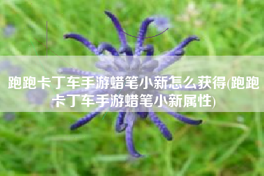 跑跑卡丁车手游蜡笔小新怎么获得(跑跑卡丁车手游蜡笔小新属性)