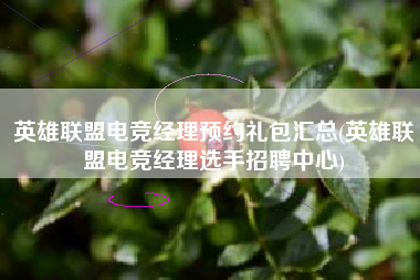 英雄联盟电竞经理预约礼包汇总(英雄联盟电竞经理选手招聘中心)