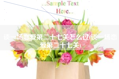 谈一场恋爱第二十七关怎么过(谈一场恋爱第二十七关)