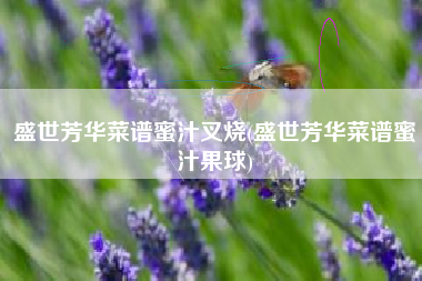 盛世芳华菜谱蜜汁叉烧(盛世芳华菜谱蜜汁果球)