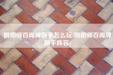 阴阳师百闻牌新手怎么玩(阴阳师百闻牌新手阵容)