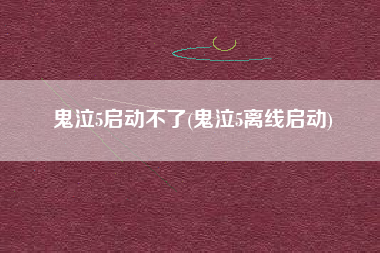 鬼泣5启动不了(鬼泣5离线启动)