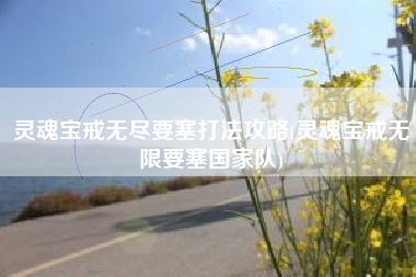 灵魂宝戒无尽要塞打法攻略(灵魂宝戒无限要塞国家队)