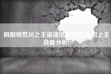 阴阳师荒川之主御魂搭配攻略(荒川之主技能分析)