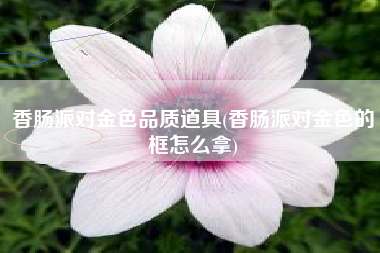 香肠派对金色品质道具(香肠派对金色的框怎么拿)
