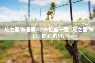 龙之国物语第9本书位置一览 (龙之国物语50抽礼包码)