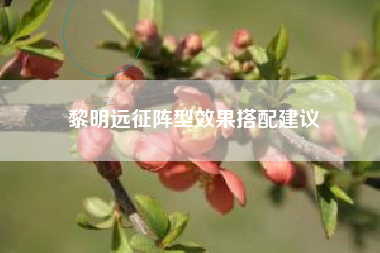 黎明远征阵型效果搭配建议