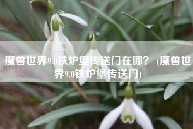 魔兽世界9.0铁炉堡传送门在哪？ (魔兽世界9.0铁炉堡传送门)