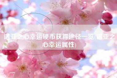 诺亚之心幸运硬币获得途径一览(诺亚之心幸运属性)