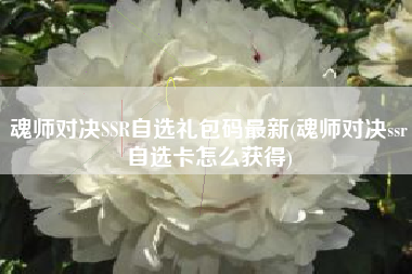 魂师对决SSR自选礼包码最新(魂师对决ssr自选卡怎么获得)