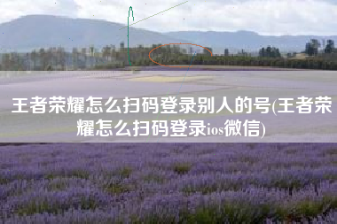 王者荣耀怎么扫码登录别人的号(王者荣耀怎么扫码登录ios微信)