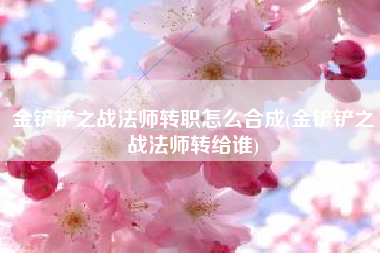 金铲铲之战法师转职怎么合成(金铲铲之战法师转给谁)