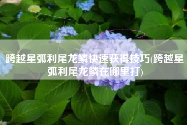 跨越星弧利尾龙鳞快速获得技巧(跨越星弧利尾龙鳞在哪里打)