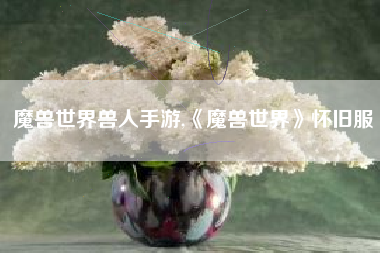 魔兽世界兽人手游,《魔兽世界》怀旧服