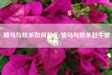 骑马与砍杀如何赶牛(骑马与砍杀赶牛修改)