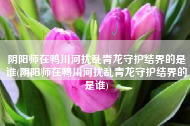 阴阳师在鸭川河扰乱青龙守护结界的是谁(阴阳师在鸭川河扰乱青龙守护结界的是谁)