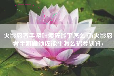 火影忍者手游鼬须佐能乎怎么打(火影忍者手游鼬须佐能乎怎么招募划算)