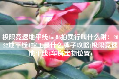 极限竞速地平线4ae86拍卖行叫什么附：2022地平线4蛇王是什么牌子攻略(极限竞速地平线4车房宝物位置)