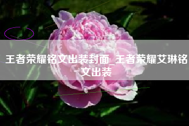 王者荣耀铭文出装封面_王者荣耀艾琳铭文出装