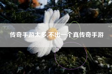 传奇手游太多,不出一个真传奇手游