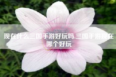 现在什么三国手游好玩吗,三国手游现在哪个好玩