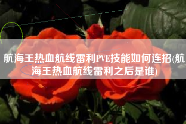 航海王热血航线雷利PVE技能如何连招(航海王热血航线雷利之后是谁)