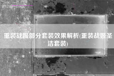 重装战姬部分套装效果解析(重装战姬圣洁套装)