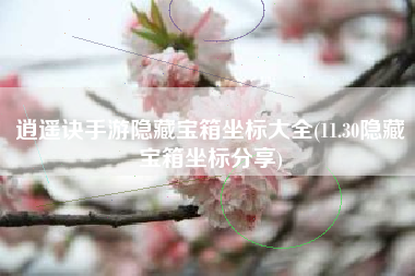 逍遥诀手游隐藏宝箱坐标大全(11.30隐藏宝箱坐标分享)