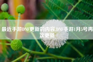 最近手游DNF更新的内容,DNF手游1月5号再次更新
