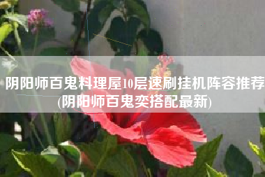 阴阳师百鬼料理屋10层速刷挂机阵容推荐(阴阳师百鬼奕搭配最新)