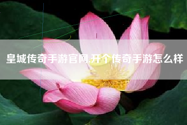 皇城传奇手游官网,开个传奇手游怎么样