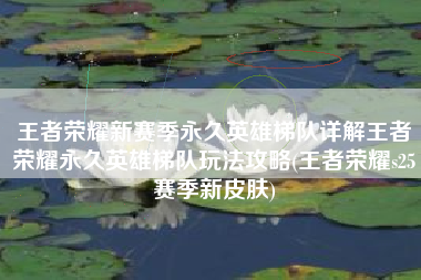 王者荣耀新赛季永久英雄梯队详解王者荣耀永久英雄梯队玩法攻略(王者荣耀s25赛季新皮肤)