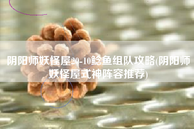 阴阳师妖怪屋20-10鲶鱼组队攻略(阴阳师妖怪屋式神阵容推荐)