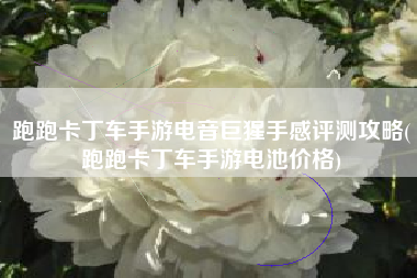 跑跑卡丁车手游电音巨猩手感评测攻略(跑跑卡丁车手游电池价格)