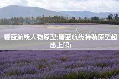 碧蓝航线人物原型(碧蓝航线特装原型超出上限)