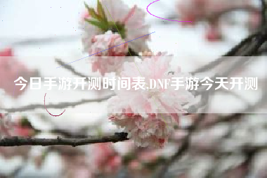 今日手游开测时间表,DNF手游今天开测