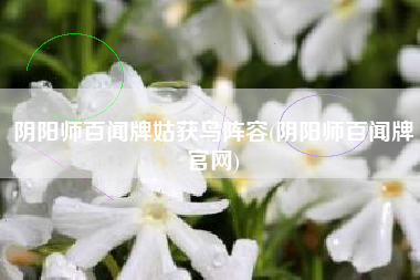 阴阳师百闻牌姑获鸟阵容(阴阳师百闻牌官网)
