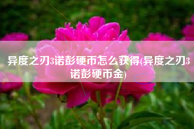 异度之刃3诺彭硬币怎么获得(异度之刃3诺彭硬币金)