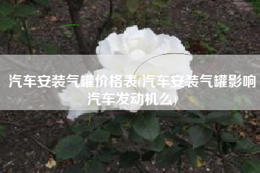 汽车安装气罐价格表(汽车安装气罐影响汽车发动机么)