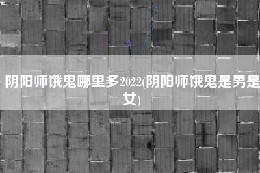 阴阳师饿鬼哪里多2022(阴阳师饿鬼是男是女)