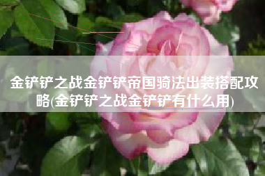 金铲铲之战金铲铲帝国骑法出装搭配攻略(金铲铲之战金铲铲有什么用)