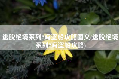 逃脱绝境系列2海盗船攻略图文(逃脱绝境系列2海盗船攻略)