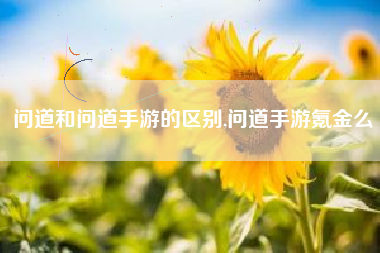 问道和问道手游的区别,问道手游氪金么
