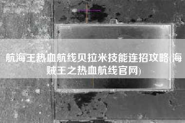航海王热血航线贝拉米技能连招攻略(海贼王之热血航线官网)