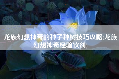龙族幻想神奇的种子种树技巧攻略(龙族幻想神奇经验饮剂)