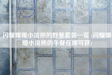 闪耀暖暖小浣熊的野餐套装一览 (闪耀暖暖小浣熊的午餐在哪可获)