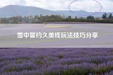 雪中誓约久美线玩法技巧分享