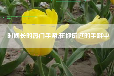 时间长的热门手游,在你玩过的手游中